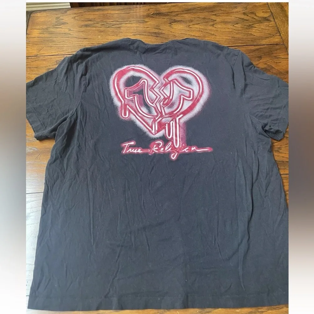 True religion “HEARTBREAKER” World Tour T Shirt Y2K